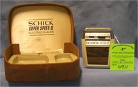 Vintage Shick super speed two shaving kit