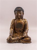 Chinese Gilt Bronze Seated Buddha Sculptures Ming