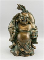 Chinese Bronze Cast Happy Buddha Statue