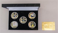 NBA Stephen Curry 24K Gold-plated Coins w/ COA