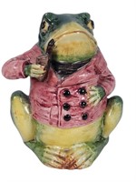 Majolica Frog Figural Humidor