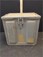 14" TALL METAL ARMY CONTAINER