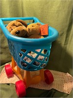 Grocery Cart w/ bear dog book