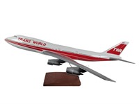 TWA Boeing 747 Airplane Model