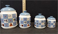 MADE IN JAPAN 4 PCS. CANISTER SET