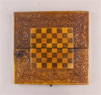 American Wooden Hand-carved Chess Game Set