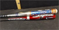 2 BATS POWERCELL AND RAWLINGS