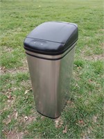 Medium sized Stainless steel trash can