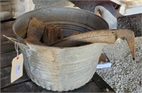 Galvanized Tub, Cultivator Sweeps