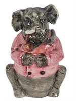 Majolica Elephant Figural Humidor