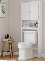 UTEX Over Toilet Storage  Adjustable  White