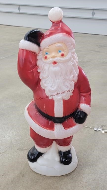 Vintage 41" Tall Santa Blow Mold