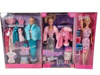 3 Barbie Wardrobe Sets