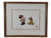 Mickey & Pluto The Pointer Art Serigraph