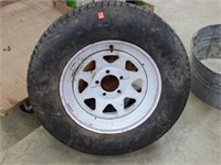 5 Bolt ST205/75R15 Tire