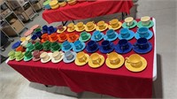 Large Lot Fiesta Cups and Saucers