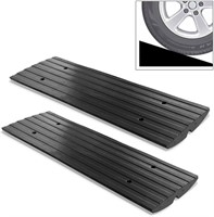 Pyle Car Vehicle Curbside Driveway Ramp, 2pc