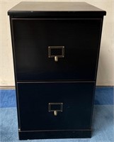 11 - 2 DRAWER WOODEN FILE CABINET 27X16 (A9)