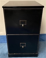 11 - 2 DRAWER WOODEN FILE CABINET 27X16