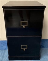 11 - 2 DRAWER WOODEN FILE CABINET 25X16