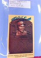 N - EDDIE MATHEWS AUTOGRAPH