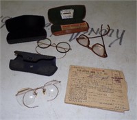 Vintage Specticals & Ration book