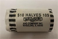 Roll of 20 1995 Half Dollar Coins