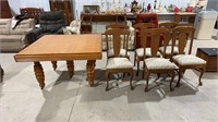 Oak Dining Table and 6 Chairs