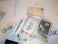 large lot Very old greeting cards.