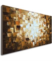 NEW $140 48x24” Textured Abstract Oil Paintings
