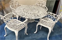 11 - PATIO TABLE W/ 4 CHAIRS