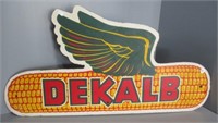 Dekalb advertising sign. Measures: 16" H x 31.5"