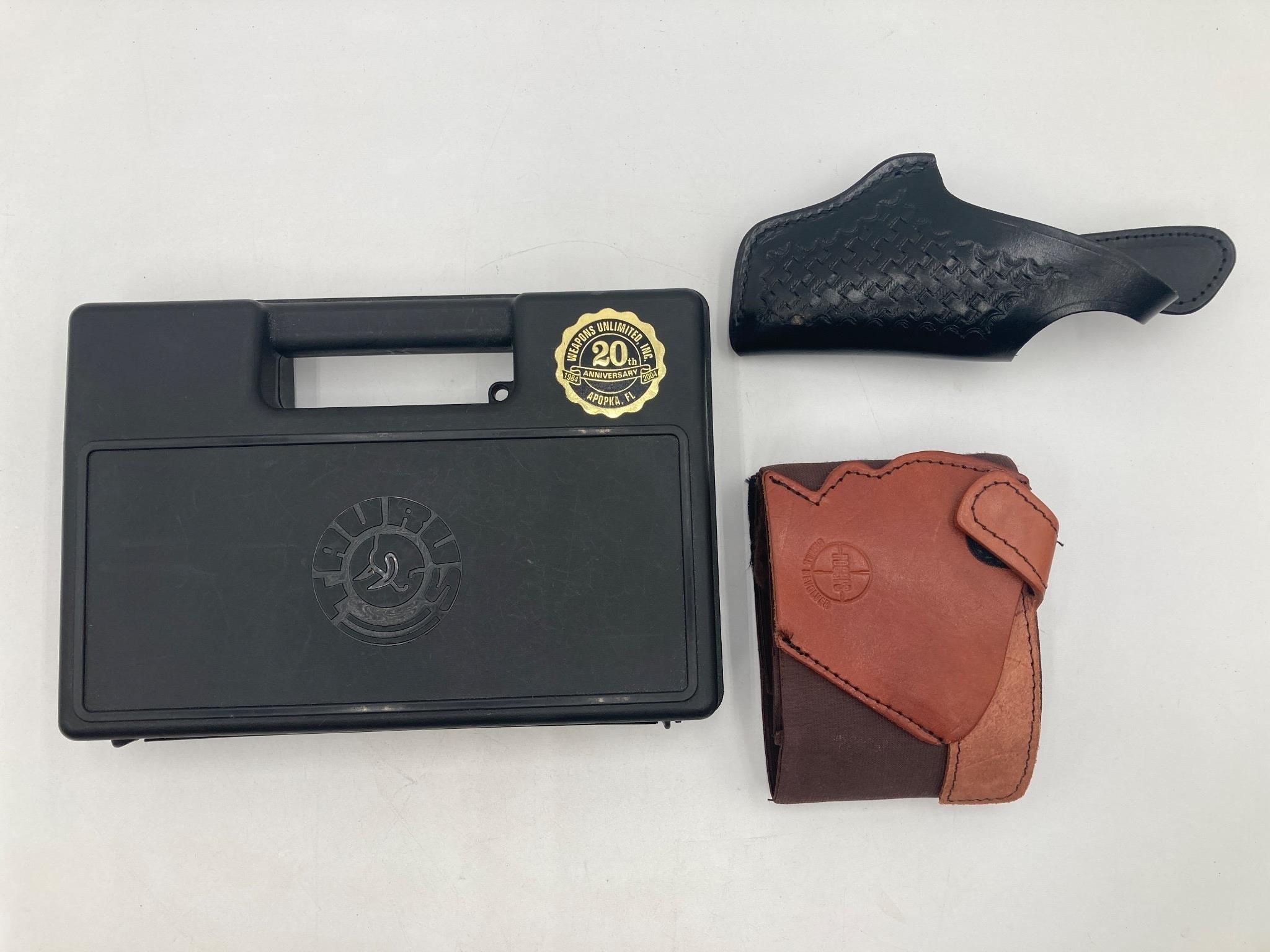 Pistol Storage Case & Leather Holsters