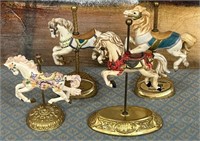 11 - LOT OF 4 CAROUSEL HORSES (Z21)