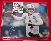 N - DEREK CARR AUTOGRAPH W/ COA