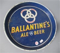 Ballantine's beer tray, carved cork, etc.