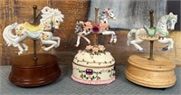 11 - LOT OF 3 CAROUSEL HORSES (Z26)