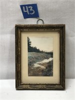 Mini Picture, River Bed/Creek and Forest Landscape