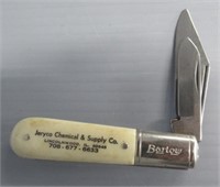 Advertising Barlow knife Jeryco Chemical and