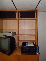 Stereo, Speakers, VHS Player, TV