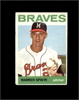 1964 Topps #400 Warren Spahn VG to VG-EX+