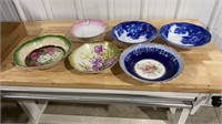 Miscellaneous china bowls
