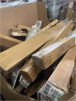 Pallet of curtain rods, 50+ assorted