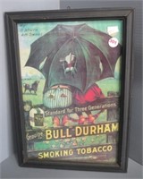 Bull Durham advertising tobacco picture.