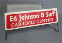 NOS Ed Johnson & Son tire rack.