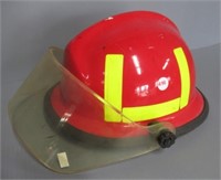 Fireman Helmet with Shield in Good Condition.