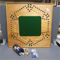 Wooden Game Board & Pieces