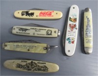 (6) Folding pocket knives that includes South