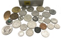 Lot, coins and tokens, 30 pcs.