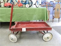Painted Wood Coaster Wagon